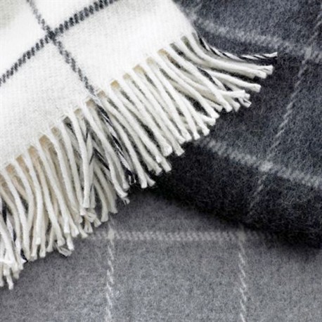 Ultima Thulé VINGA BLANC PLAID LAINE AGNEAU KLIPPAN YLLEFABRIK