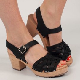 Ultima Thulé SWEDISH "BELT SANDALS" BLACK LEATHER 2