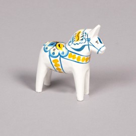 Ultima Thulé DALARNA WHITE SWEDEN SERIE HORSE 5 CM