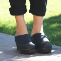 Ultima Thulé SWEDISH CLOGS BLACKLEATHER VARNISHED HIGH HEELS Ultima Thulé SWEDISH CLOGS BLACKLEATHER VARNISHED HIGH HEELS