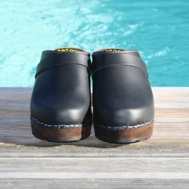 Ultima Thulé SWEDISH CLOGS BLACKLEATHER VARNISHED HIGH HEELS 2
