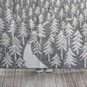 FORÊT PLAID ÉPAIS GRIS LAINE KLIPPAN YLLEFABRIK