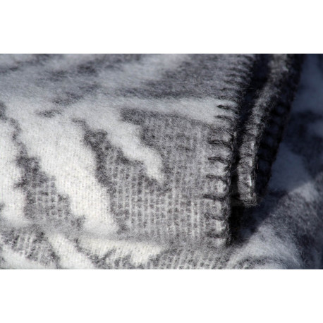 FORÊT PLAID ÉPAIS GRIS LAINE KLIPPAN YLLEFABRIK