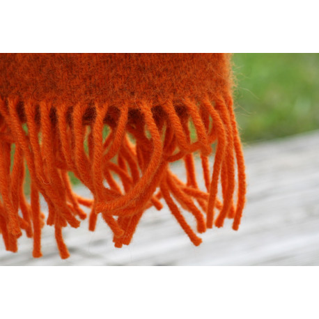 Ultima Thulé GOTLAND ORANGE WOOL THROW KLIPPAN YLLEFABRIK