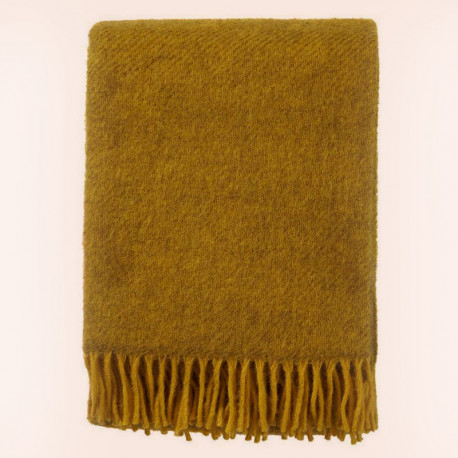 Ultima Thulé GOTLAND YELLOW WOOL THROW KLIPPAN YLLEFABRIK