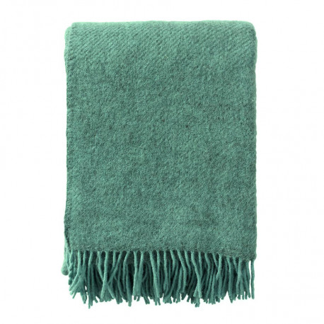 GOTLAND TURQUOISE WOOL THROW KLIPPAN YLLEFABRIK