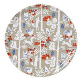 Ultima Thulé LARGE ROUND TRAY SQUIRREL KLIPPAN BENGT AND LOTTA