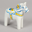 Ultima Thulé CHEVAL DE DALECARLIE BLANC COULEURS SUEDE 15 CM