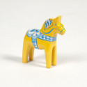 Ultima Thulé CHEVAL DE DALECARLIE JAUNE COULEURS SUEDE 7 CM