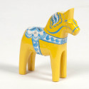 Ultima Thulé CHEVAL DE DALECARLIE JAUNE COULEURS SUEDE 15 CM