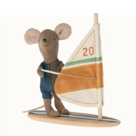 BEACH LITTLE BROTHER SURFER MOUSE MAILEG