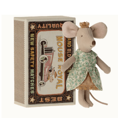 PETITE SOEUR SOURIS PRINCESSE MAILEG DANS SA BOITE D'ALLUMETTE