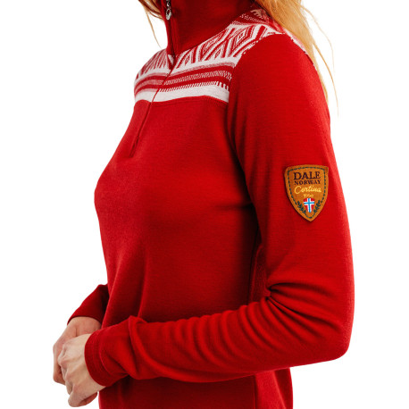 CORTINA "BASIC" COL ZIP FEMME DALE OF NORWAY