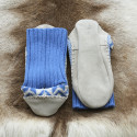 CHAUSSONS DE CHALET BLEUS CHAUSSONS DE CHALET BLEUS