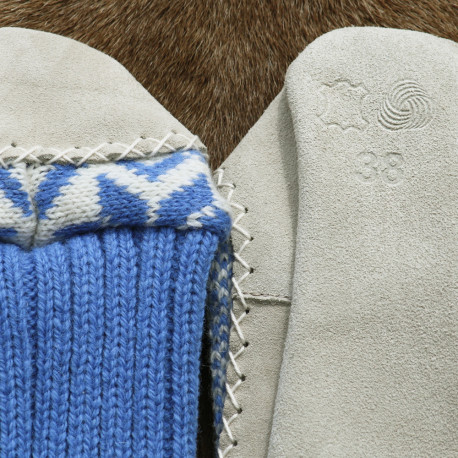 CHAUSSONS DE CHALET BLEUS