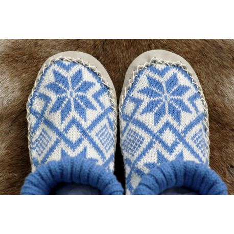 CHAUSSONS DE CHALET BLEUS