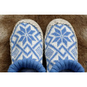 CHAUSSONS DE CHALET BLEUS CHAUSSONS DE CHALET BLEUS