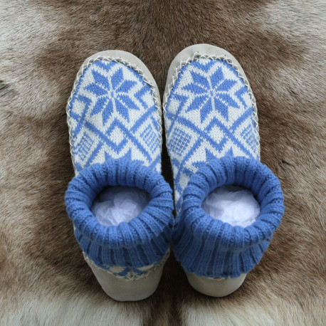 CHAUSSONS DE CHALET BLEUS