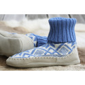 CHAUSSONS DE CHALET BLEUS CHAUSSONS DE CHALET BLEUS