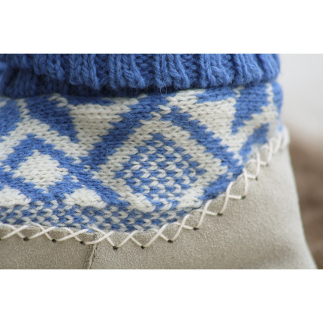 CHAUSSONS DE CHALET BLEUS