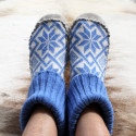 CHAUSSONS DE CHALET BLEUS CHAUSSONS DE CHALET BLEUS