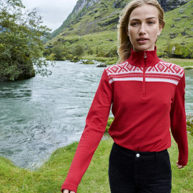 Ultima Thulé CORTINA HALF ZIP BASIC FEMININE SWEATER DALE OF NORWAY