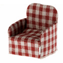 FAUTEUIL MINIATURE ROUGE POUR SOURIS MAILEG
