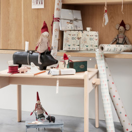 COCHON EN BOIS TAILLE LARGE 4 BOUGEOIRS MAILEG 2