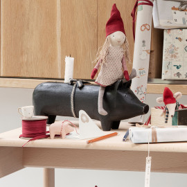 COCHON EN BOIS TAILLE LARGE 4 BOUGEOIRS MAILEG