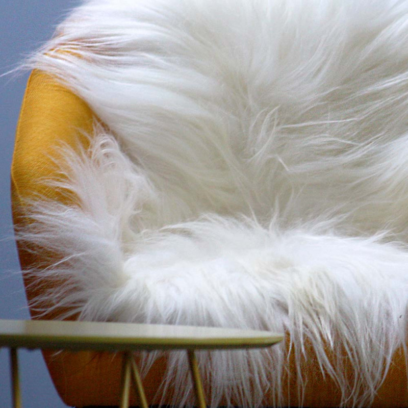 Housse De Circonférence Mouton Total Saddle Fit - Taille Medium, Blanche, équitation