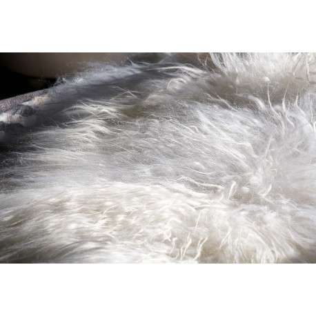 PEAU DE MOUTON ISLANDAIS BLANCHE BOUCLEE PREMIUM