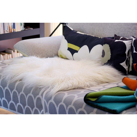 PEAU DE MOUTON ISLANDAIS BLANCHE BOUCLEE PREMIUM