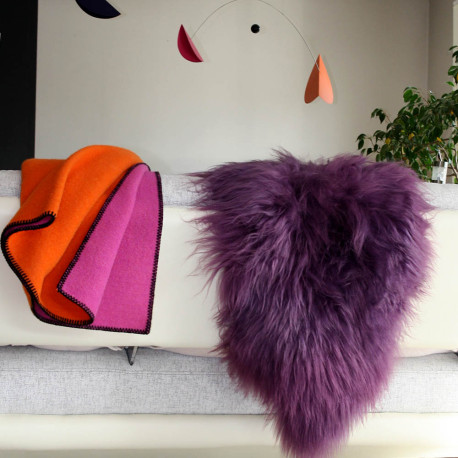 PEAU DE MOUTON ISLANDAIS VIOLETTE PREMIUM