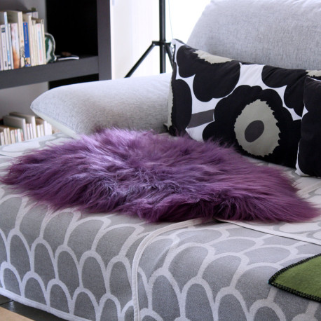 PEAU DE MOUTON ISLANDAIS VIOLETTE PREMIUM