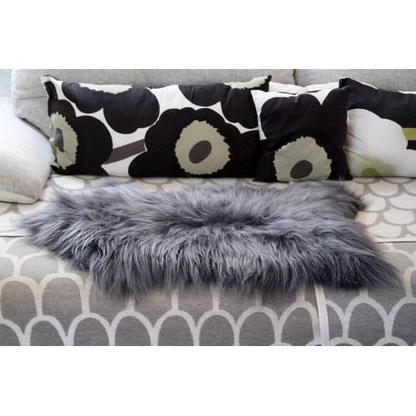 PEAU DE MOUTON ISLANDAIS GRIS GRAPHITE PREMIUM