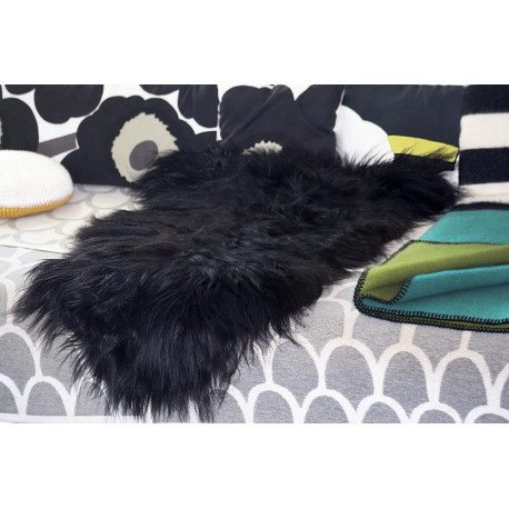 PEAU DE MOUTON ISLANDAIS NOIRE GRANDE PREMIUM