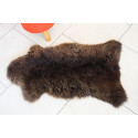 PEAU DE MOUTON NATURELLE MÉCHÉE MARRON PREMIUM