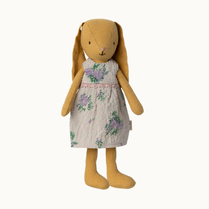 Poupée Lapin Fille - Robe tricotée (Taille 4) - MAILEG - Perlin