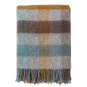Ultima Thulé GOTLAND TURQUOISE MULTI  PLAID LAINE KLIPPAN YLLEFABRIK