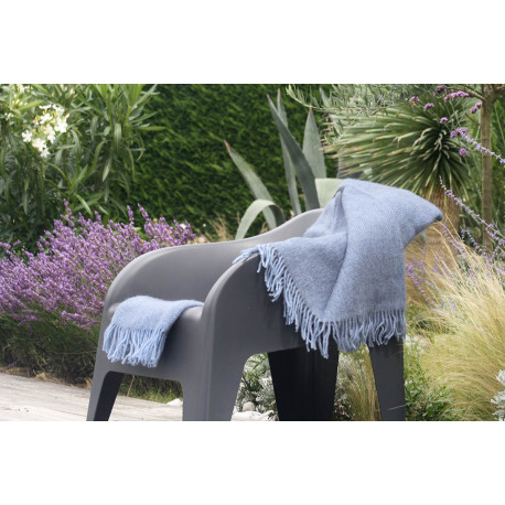 GOTLAND BLEU INFINI PLAID LAINE KLIPPAN YLLEFABRIK