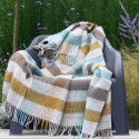 Ultima Thulé GOTLAND MULTI TURQUOISE WOOL THROW KLIPPAN YLLEFABRIK Ultima Thulé GOTLAND MULTI TURQUOISE WOOL THROW KLIPPAN YLLEFABRIK