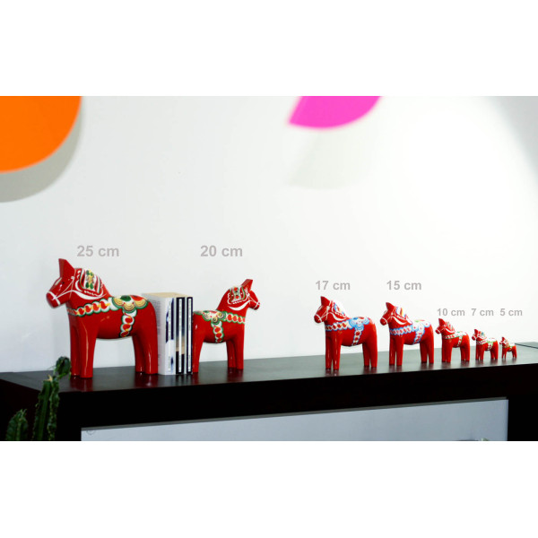 CHEVAL DE DALECARLIE ROUGE 17 CM