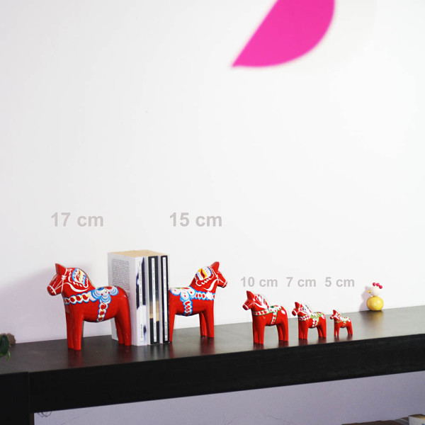 CHEVAL DE DALECARLIE ROUGE 17 CM