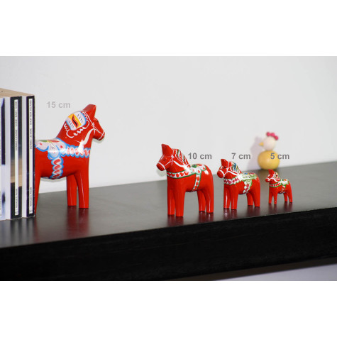 CHEVAL DE DALECARLIE ROUGE 15 CM