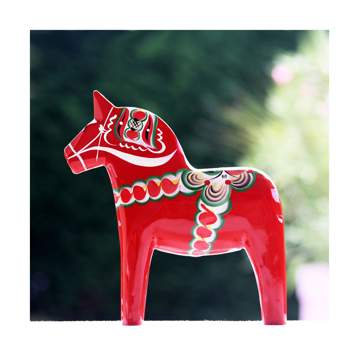 Cheval Dala Suédois En Bois Peint à La Main - Décoration Nordique - Taille Petit (16cm)