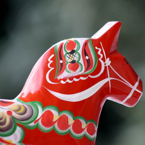 CHEVAL DE DALECARLIE ROUGE 20 CM