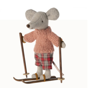 SKIS AND POLES BIG SISTER BROTHER MICE MAILEG 2