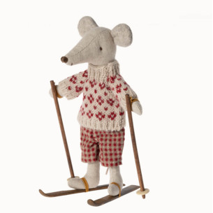SKIS AND POLES MUM AND DAD MICE MAILEG 2