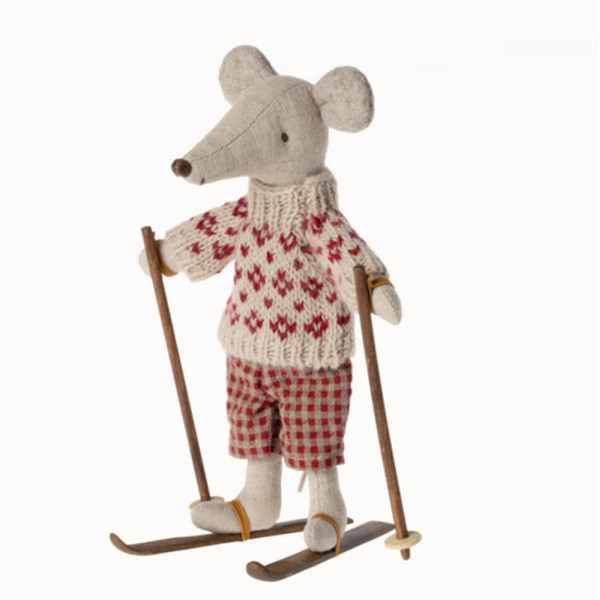 SKIS ET BATONS MAMAN SOURIS MAILEG