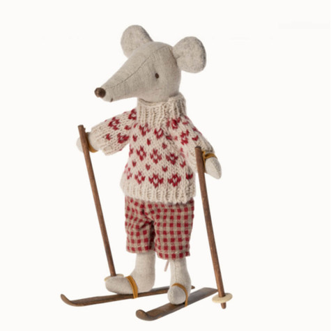 SKIS ET BATONS MAMAN SOURIS MAILEG SKIS ET BATONS MAMAN SOURIS MAILEG